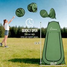 Load image into Gallery viewer, WolfWise Pop Up Shower Tent for Camping Essentials, Compact &amp; Lightweight
