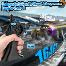 Load image into Gallery viewer, Remote Control Car, All Terrain Remote Control Truck for Boy, 2.4GHz Rc Car with Bodylight and Two Rechargeable Batteries
