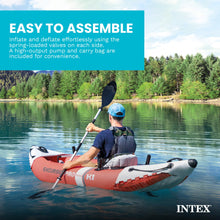 Load image into Gallery viewer, INTEX Excursion Pro K1 Inflatable Kayak 1-Person Set with Paddle &amp; Pump
