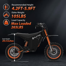 Load image into Gallery viewer, Electric Dirt Bike Teens Adults - 48V 21AH Electric Bicycle 14&quot;/12&quot; Fat Tire Off Road High Torque Mini E Motocross Motorcycle
