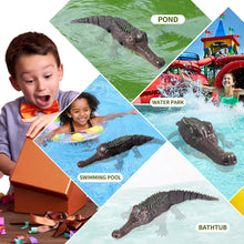 Load image into Gallery viewer, Remote Control Crocodile Toys, RC Shark Pool Toys for Kids Ages 4-8, 2.4GHz Remote Control Alligator Water Toys
