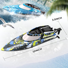 Load image into Gallery viewer, RC Boat, 2 Packs 12 inch Fast Speed RC Boat 30 KPH with A Portable Suitcase for Lakes &amp; Pools &amp; Salt Water, Summer Toys for Adults and Ideal Gifts for Kids
