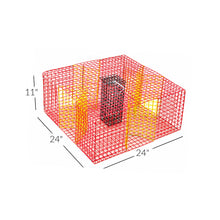 Load image into Gallery viewer, OceanBuilt Baitfish &amp; Pinfish Traps – Durable Wire Fishing Traps – Multiple Mesh Sizes, Trap Sizes &amp; Buoy Kit Options (1" Mesh – Large – Pinfish w/Buoy Kit)
