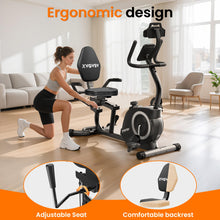 Load image into Gallery viewer, Recumbent Exercise Bike for Home Use, Quiet Recumbent Stationary Bikes -Silver
