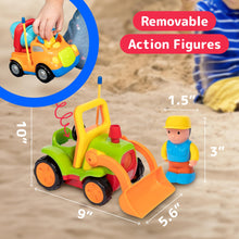 Load image into Gallery viewer, 2pk Remote Control Cars for 3-5 Year Old Boys - Truck &amp; Tractor Toddler Toys
