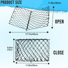 Load image into Gallery viewer, Synceduo 2PCS Castable Crab Trap with Gauge, Rope and Bait Clip, Foldable Crab Traps for Blue Crabs Fishing Equipment Nets Pots for Crabbing Dungeness Crawfish
