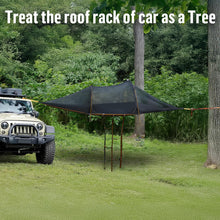 Load image into Gallery viewer, Night Cat Triangle Hammocks 2-Persons: Lay Flat 3 Point Hammock Tent with Bug Net Rainfly 13ft 440 LBS
