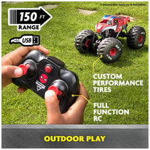 Load image into Gallery viewer, Monster Jam Marvel Mega Spider-Man RC Monster Truck, All-Terrain, Over 2 Feet Long, 1:6 Scale, Super Hero
