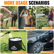 Load image into Gallery viewer, Rechargeable Portable Shower Pump for Camping, 8000mAh, XL Foldable Bucket
