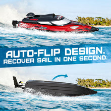 Load image into Gallery viewer, Large RC Boat, 18 inch Big Remote Control Boat for Adults, 35KMH Fast Speed RC Boat for Lake Ocean, Ideal Gifts for Kids Boy - TX125 Red
