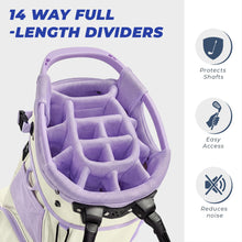 Load image into Gallery viewer, 14 Way Golf Stand Bag with 12 Pockets n Full-Length Dividers
