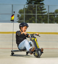 Load image into Gallery viewer, Razor Power Rider 360 9 MPH Drifting Trike Ride-On Electric Powered Tricycle, Black, Yellow

