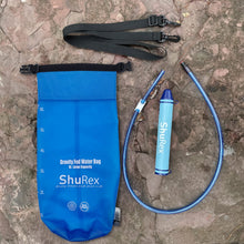 Load image into Gallery viewer, ShuRex 6L Gravity Fed Water Filtration System with Adjustable Tree Strap
