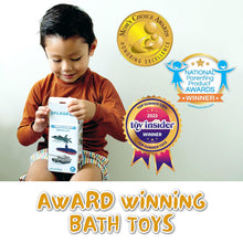 Load image into Gallery viewer, Bath Toys for Kids Ages 4-8, Kids Bath Toys for Boys, Mold Free No Hole Sealed, Soft Durable Army Play Set Submarine Tank Airplane Jet
