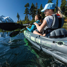 Load image into Gallery viewer, INTEX Challenger Inflatable Kayak Series: Includes Deluxe 86in Kayak Paddles and High-Output Pump – SuperStrong PVC – Adjustable Seat with Backrest – Removable Skeg – Cargo Storage Net

