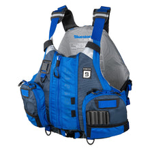 Load image into Gallery viewer, BLUESTORM Kinetic Fishing Life Jacket (PFD) | Fully Adjustable | Slim Back | Large Pockets | US Coast Guard Approved | for Kayaking, Fishing and More (DEEP Blue, Small/Medium)
