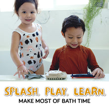 Load image into Gallery viewer, Bath Toys for Kids Ages 4-8, Kids Bath Toys for Boys, Mold Free No Hole Sealed, Soft Durable Army Play Set Submarine Tank Airplane Jet
