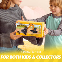 Load image into Gallery viewer, Remote Control Excavator Toys for Boys, 2.4Ghz RC Play Excavator with Light, Construction Toys
