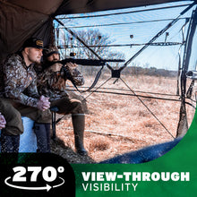 Load image into Gallery viewer, Barronett Blinds® Beast™, Portable Hunting Blind, Wide Blind, Fence-Line™ Camo, 140” x 70” x 80”, BE651FT
