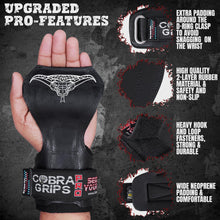 Load image into Gallery viewer, Cobra Grips PRO Best Weight Lifting Gloves, Heavy Duty Straps

