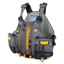 Load image into Gallery viewer, BLUESTORM Kinetic Fishing Life Jacket (PFD) | Fully Adjustable | Slim Back | Large Pockets | US Coast Guard Approved | for Kayaking, Fishing and More (Legendary Taupe, Large/XL)
