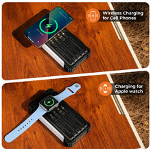 Load image into Gallery viewer, BLAVOR Solar Power Bank 20000mAh, Wireless Charger for Phones &amp; Apple Watch
