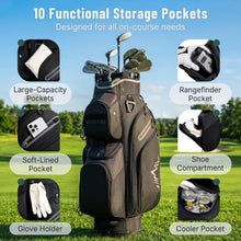Load image into Gallery viewer, uniHimal Golf Cart Bag, 15 Way Organizer Divider Top with Handles
