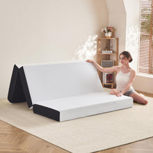 Load image into Gallery viewer, Foldable Mattress Queen – 6 Inch Tri Fold Memory Foam Folding Bed with Washable Cover, Non-Slip Bottom, Portable Floor Mattress for RV, Guest Room, Camping, No Fiberglass Fireproof Core, 78"x58"x6"
