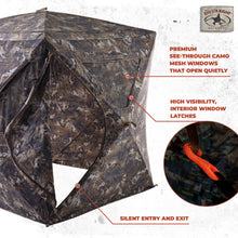 Load image into Gallery viewer, Rig'Em Right Outdoors HydeOut XL Blind, Optifade Timber
