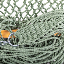 Load image into Gallery viewer, Original Pawleys Island Large Meadow DuraCord Rope Hammock – 13 ft. x 55 in., 2-Person, 450 lb Capacity, Oak Spreader Bar, Zinc-Plated Hardware, Handcrafted in the USA
