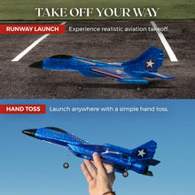 Load image into Gallery viewer, RC Plane - Durable RC Airplane with Shock-Absoring Peak - Long-Lasting Remote Control Airplane with 2 Batteries Included
