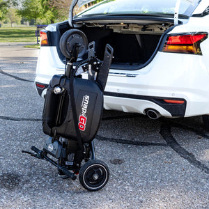 Three Wheel Portable Mobility Scooter for Adults - Aircraft-Grade Aluminum, Top Speeds of 5 mph & 13-Mile Range - Folding & Foldable Scooter
