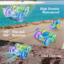 Load image into Gallery viewer, Amphibious Remote Control Car Boat,2.4Ghz 360° Rotation Gesture Sensing Stunt RC Cars,4WD Waterproof RC Trucks, Water Beach Pool Toys
