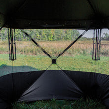 Load image into Gallery viewer, Barronett Blinds® Grandview, See-Through Hunting Blind, View-Through Fabric, Silent Shooting Windows, Bloodtrail™ Backwoods, 104" x 104" x 82", GV450BW
