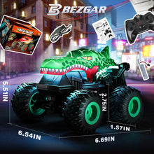 Load image into Gallery viewer, Monster Truck Toys - Remote Control Monster Truck with Light &amp; Music, Dinosaur Toys for Kids, 1:20 Scale RC Truck
