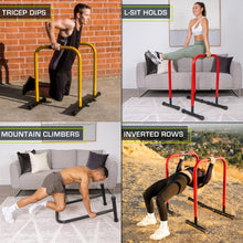 Load image into Gallery viewer, ProsourceFit Dip Stand Station - Yellow
