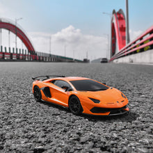 Load image into Gallery viewer, Remote Control Car Licensed RC Car, 1:24 Lambo Toy Car for Kids, Lambo SVJ Remote Control Model Car Electric (Orange)

