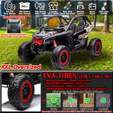 Load image into Gallery viewer, Maverick X3 24V Kids UTV 2 Seater Ride On Car with Remote Control 4WD Off-Road Buggy SxS Electric Vehicle, Black
