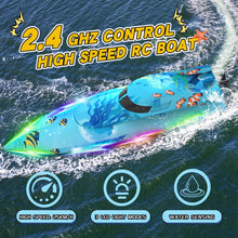 Load image into Gallery viewer, 918 RC Boat, Remote Control Boat for Adults, Water Boats with LED Light for Kids, RC Ship, Summer Toys for Pools and Lakes, Toy Gift
