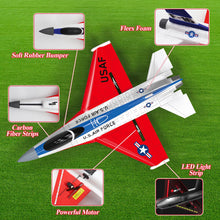 Load image into Gallery viewer, RC Airplane Toys F-16 Fighting Falcon 2.4Ghz 2CH Remote Control Plane Jet RC Fighter Airplanes Ready to Fly Beginner RC Plane
