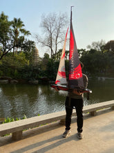 Load image into Gallery viewer, Remote Control Sailboat Model Huge for Adult Teens Fall Water Recreation Sailboat Model 84 Inch (213cm)

