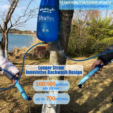 Load image into Gallery viewer, ShuRex 12L Gravity Fed Water Filtration System with Adjustable Tree Strap
