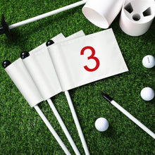 Load image into Gallery viewer, 10 Set Golf Flagsticks Putting Green Flags for Yard, Normal, Mixed
