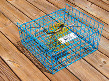Load image into Gallery viewer, OceanBuilt Bridge Blue Crab Trap &amp; Wire Mesh Drop Net, 15 x 15 x 7 in.
