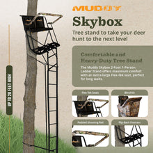 Load image into Gallery viewer, MUDDY Hunting Deer Ladder Stand - 20 ft with Blind Kit
