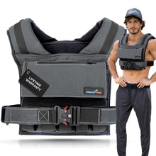 Load image into Gallery viewer, Weighted Vest 60lb Space Gray Removable Iron Weights for Men and Women Workout for Calisthenics and Fitness Sport Training
