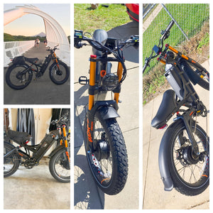 2025 eAhora Romeo Pro 2 4000W 46MPH Dual Motor Electric Bike for Adults,70AH 200+ Miles Long Range Ebike,26" Fat Tire