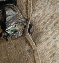 Load image into Gallery viewer, Muddy Bale Blind | 82" W x 64" L x 73" H Durable Outdoor Hunting Ground Blind Covered with Black-Backed Water-Resistant Denier Fabric + Burlap | 11 Windows with Adjustable Bungees
