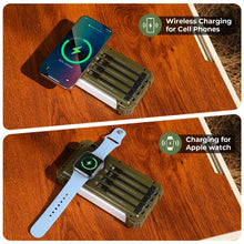 Load image into Gallery viewer, BLAVOR Solar Power Bank 20000mAh, Wireless Charger for Phones &amp; Apple Watch
