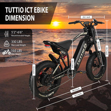 Load image into Gallery viewer, Electric-Motorcycle for Adults-Teens Age 16+, 60V 4000W Peak Moped-Style-Ebike, 43-49MPH, 20&quot; Fat-Tire-Electric-Bike, 1500Wh
